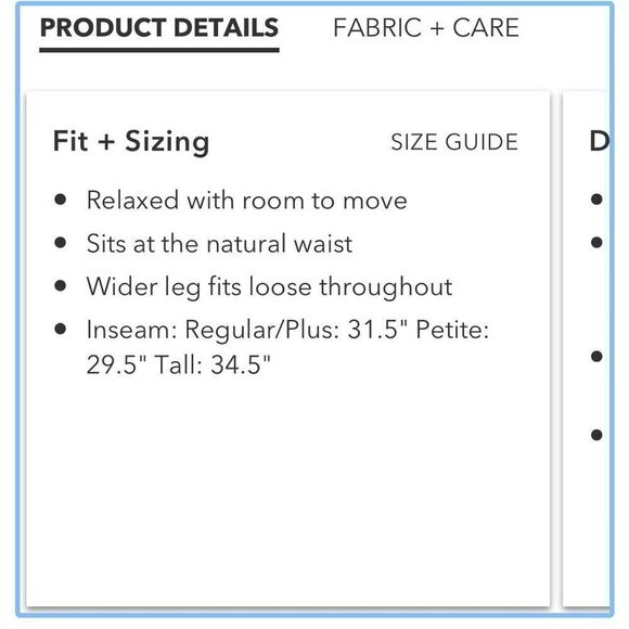 Athleta Eastbound wide leg athletic pants.  Size 2/P - Picture 10 of 12